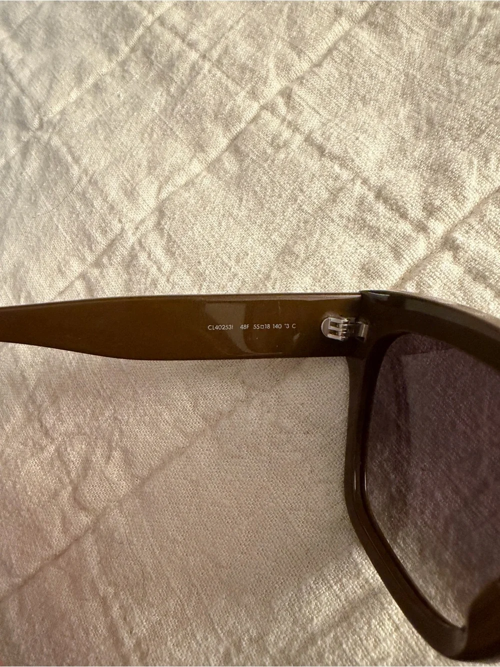 Celine Brown Cat Eye Sunglasses with Dark Lenses